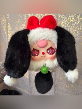 Baby Three Lucky Rabbit Zipper Bag with Special Eyes (Lai Cai - Bring Wealth)